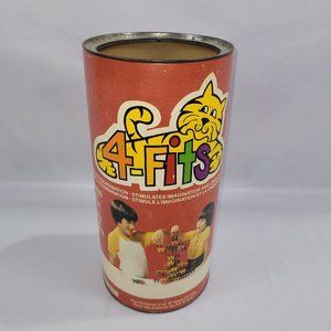 4-Fits Vintage Plastic Tower Building Toy Set 1970s HDC Industries